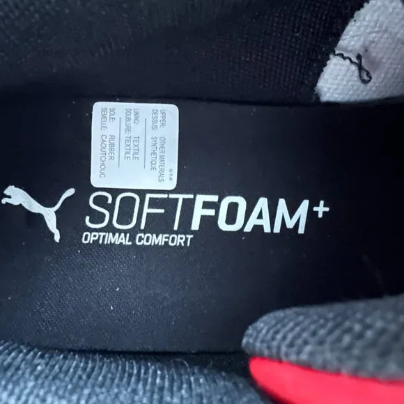 Puma Rebound Layup Lo Red, Black & White US Men's 10.5 Sneakers NWOT - Picture 10 of 12